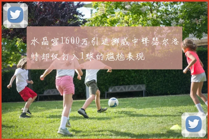 水晶宫1600万引进挪威中锋瑟尔洛特却仅打入1球的尴尬表现